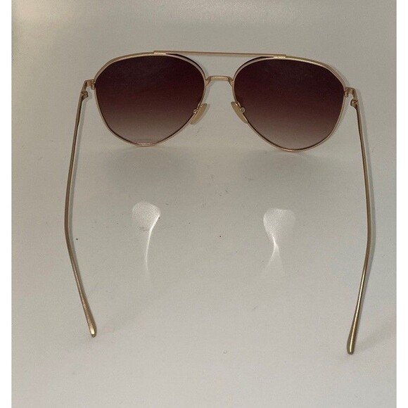Diff Eyewear "Dash" Brushed Gold + Coffee Gradient Aviator  Modern 100% UVA - Picture 4 of 8